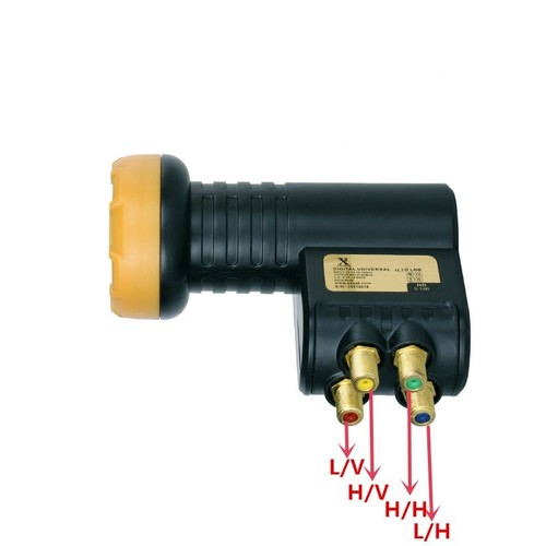 Universal quattro lnb with - universal,